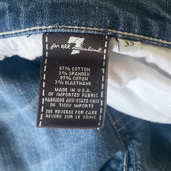 Men’s 7 For All Mankind Jeans 33 NWOT - Picture 8 of 9